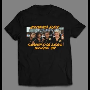 Cobra Kai Group Photo Sweeping The Leg Since '84 Karate Kid Distressed Shirt