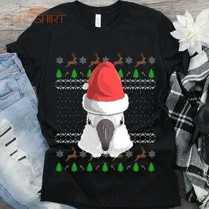 Cockatoo Santa Claus Ugly Christmas Sweater Pattern