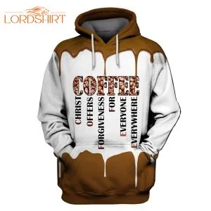 Coffee Brown And White Awesome 3d All Over Print