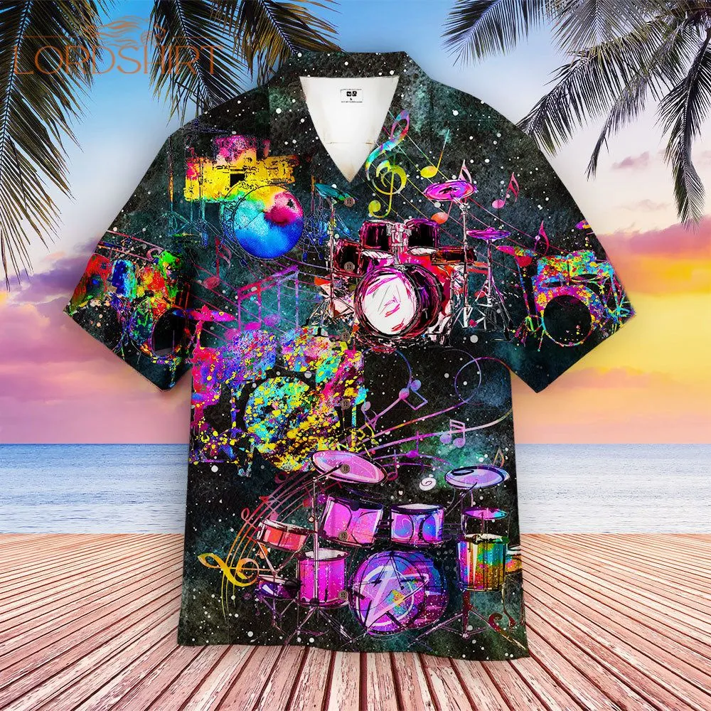 Colorful Drums Hawaiian Shirt