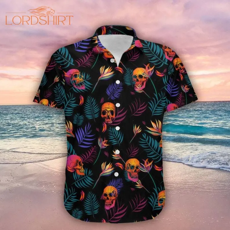 Colorful Skull Hawaiian Shirt