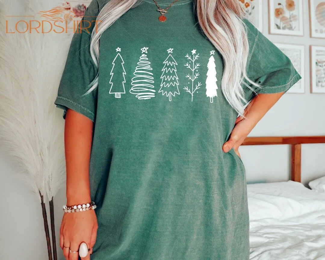 Comfort Colors Christmas Trees Shirt Christmas Shirts For