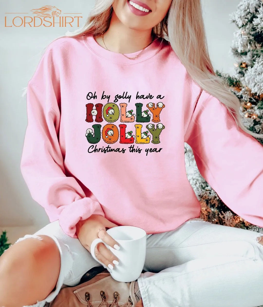 Comfort Colors Holly Jolly Funny Christmas T-shirt Funny