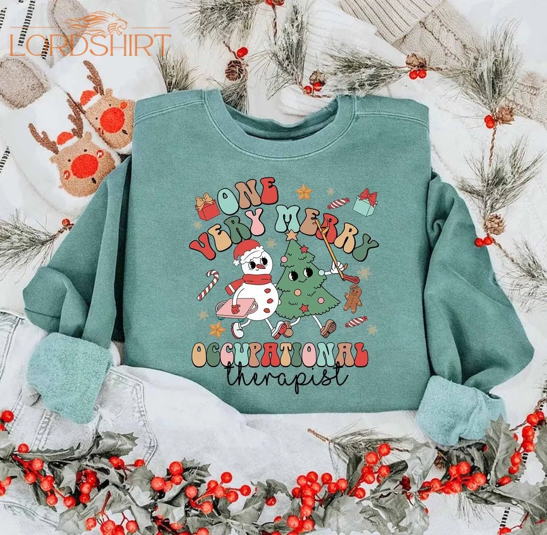 Comfort Colors Occupational Therapy Christmas Sweatshirt One