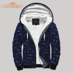 Constellation Blanket Fleece Zip Hoodie All Over Print