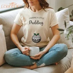 Cooking A Little Pudding Christmas Pregnancy Announcement