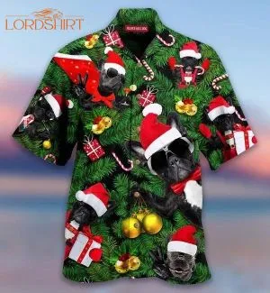 Cool Christmas French Bulldog Aloha Hawaiian Shirt