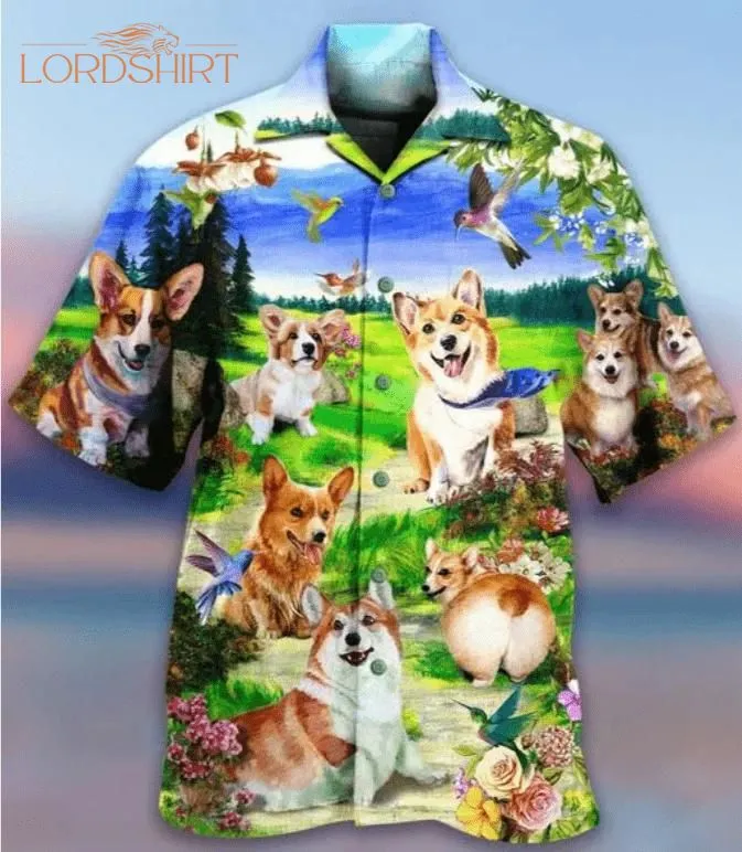 Corgi Cute Dog Hawaiian Shirt