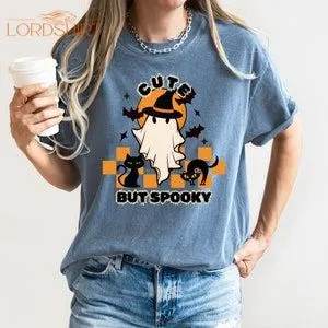 Cute But Spooky Comfort Color Short Sleeve Oversize Women