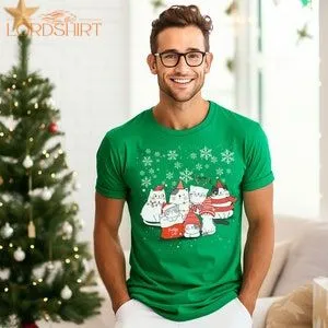 Cute Cat Christmas T Shirt