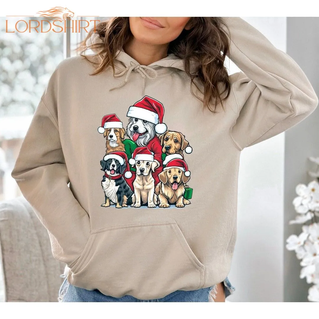 Cute Christmas Dogs T-shirt Dog Owner Christmas Shirt