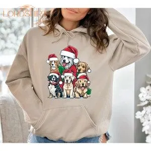 Cute Christmas Dogs T-shirt Dog Owner Christmas Shirt