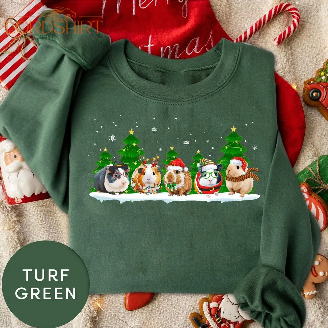 Cute Guinea Pig Christmas Shirt Guinea Pig Mom Gift Animal