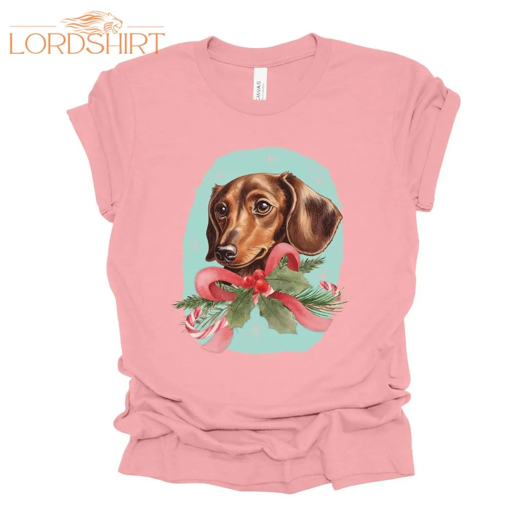 Dachshund Christmas Shirt Cute Dog Christmas T-shirt Funny