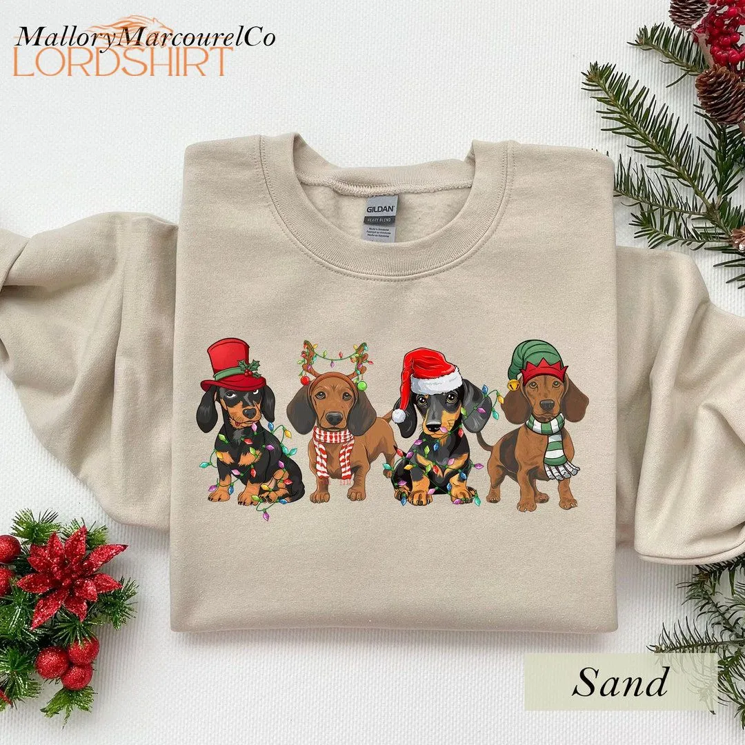 Dachshund Christmas Sweatshirt Christmas Dog Shirt Dachshund