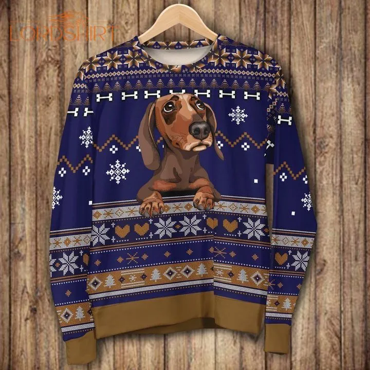 Dachshund Dog Ugly Christmas Sweater