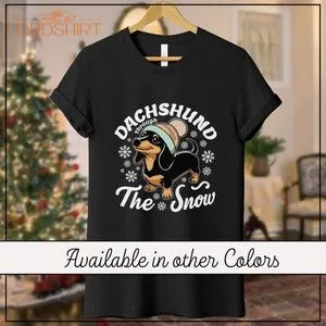 Dachshund Tshirt Christmas Shirt Christmas Tee Christmas