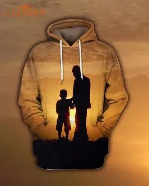 Dad And Sun In Sunset 3d All Over Print