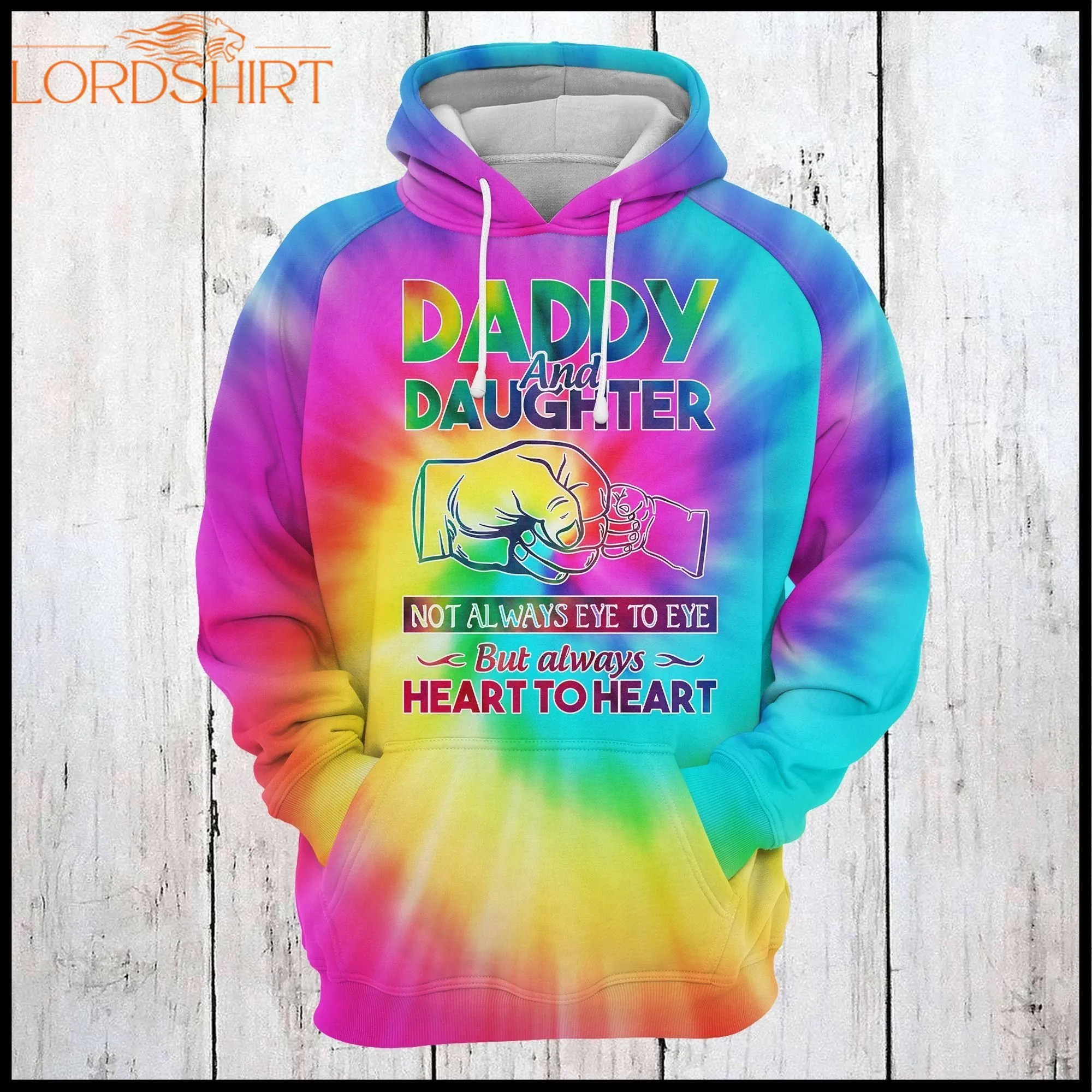 Daddy And Daugter Tie Dye 3d All Over Print