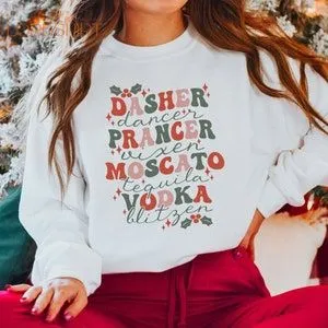 Dasher Dancer Prancer Vixen Moscato Vodka Tequila Blitzen