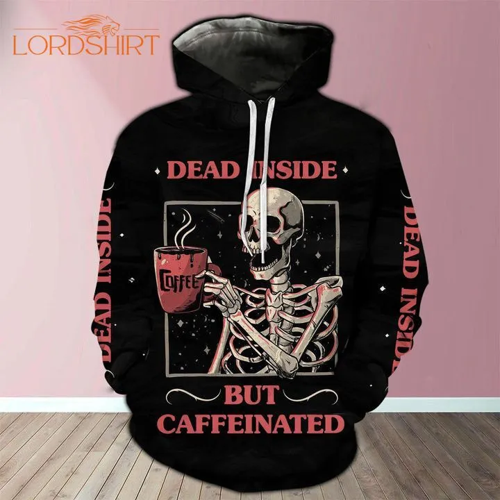 Dead Inside Skull Coffe 3d All Over Print