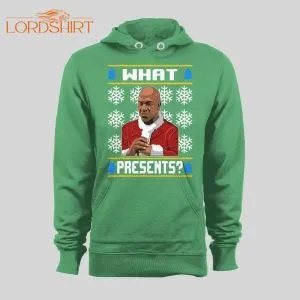 Deebo What Presents? Christmas Pattern High Quality Holiday Hoodie/ Sweatshirt