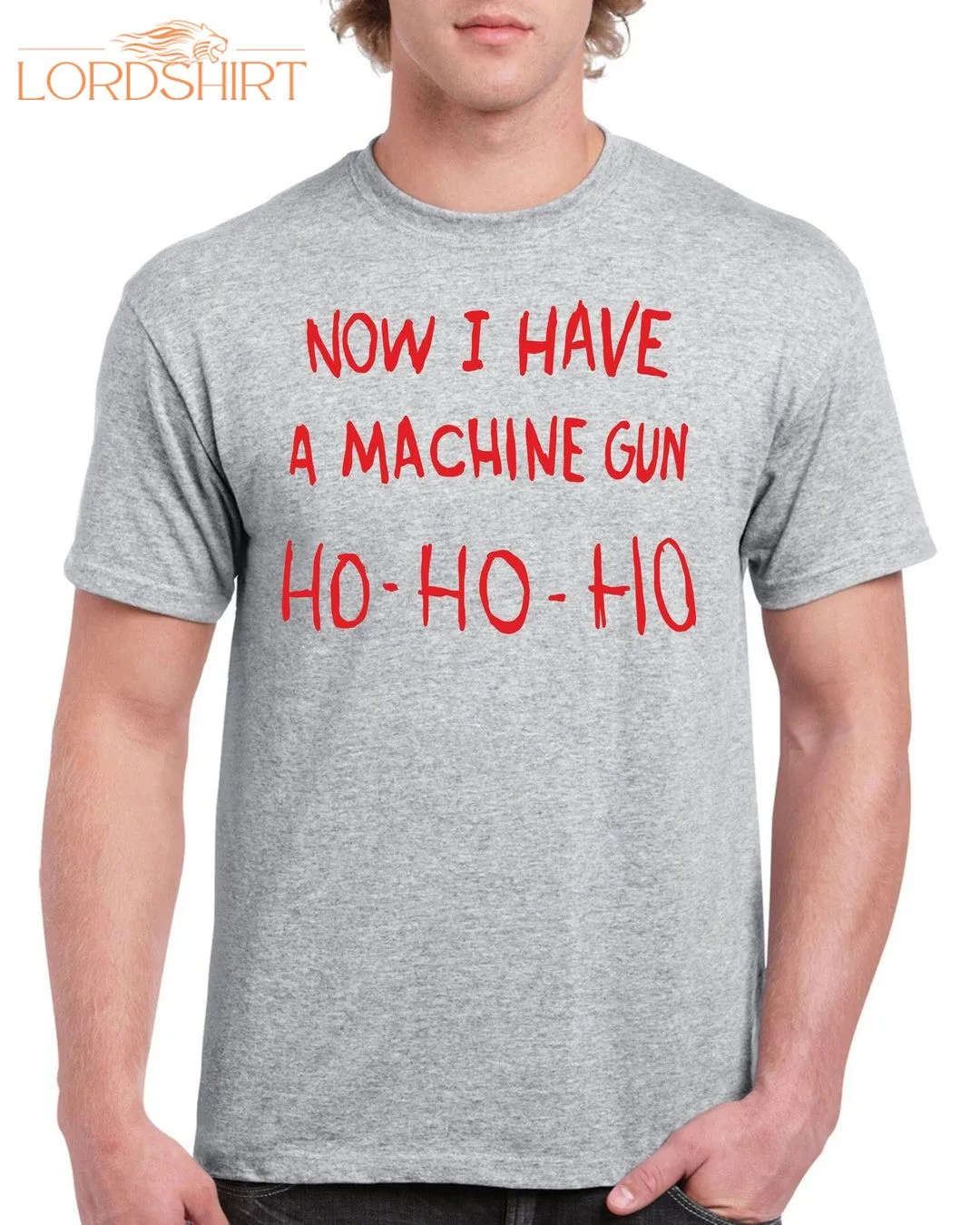 Die Hard Inspired Xmas Cotton T-shirt Now I Have A Machine Gun