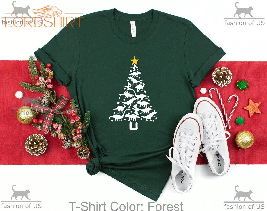 Dinosaur Christmas Tree Shirt Funny Christmas Shirt