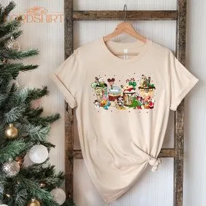 Disney Drink And Food Christmas Shirt Merry Christmas Xmas