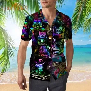 Dj Disco Cats Hawaiian Shirt