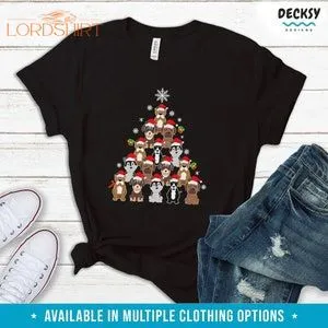 Dogs Christmas Tree Shirt Gift For Dog Lovers Dog Holiday