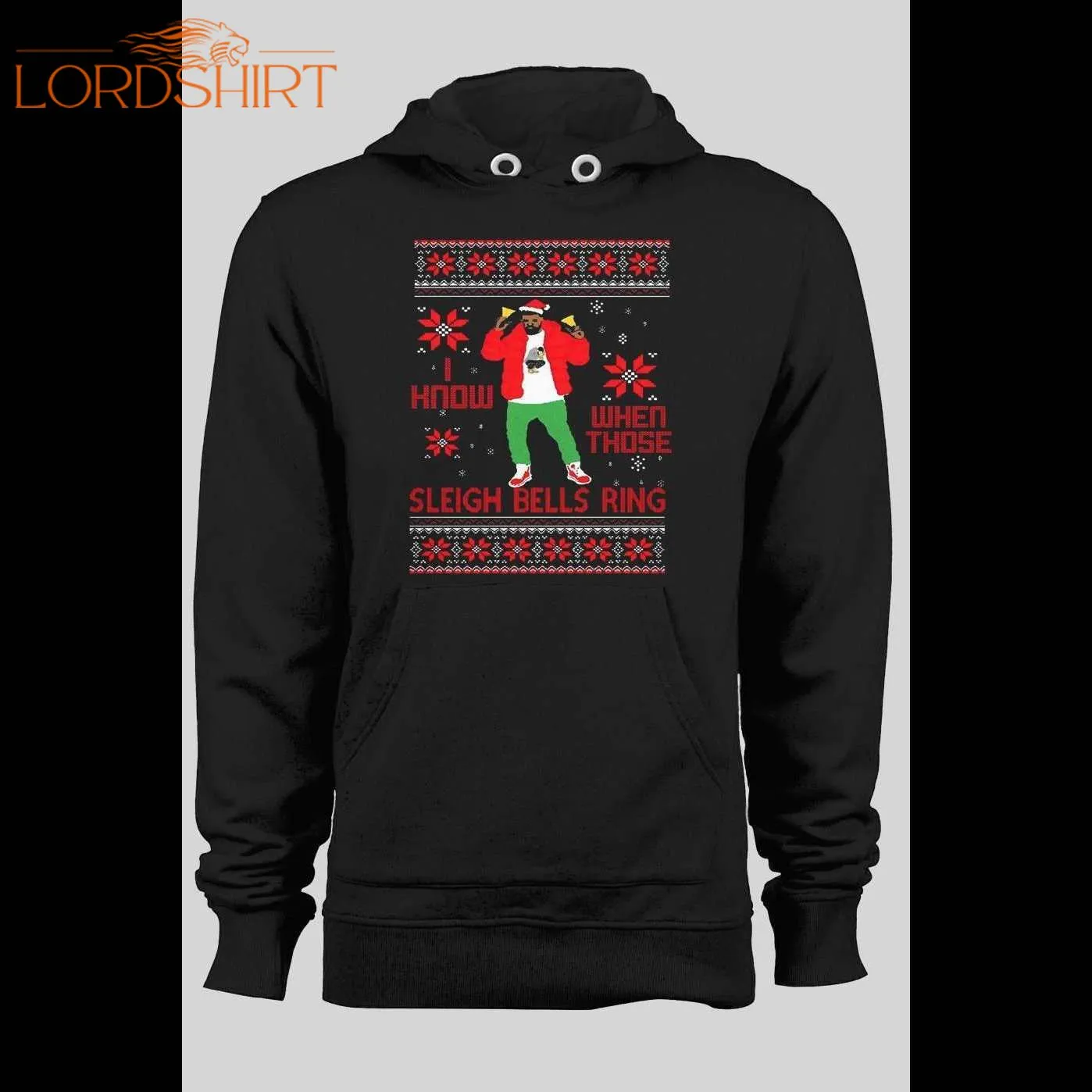 Drake Hotline Bling Parody Ugly Christmas Sweatshirt Design Winter Pull Over Hoodie