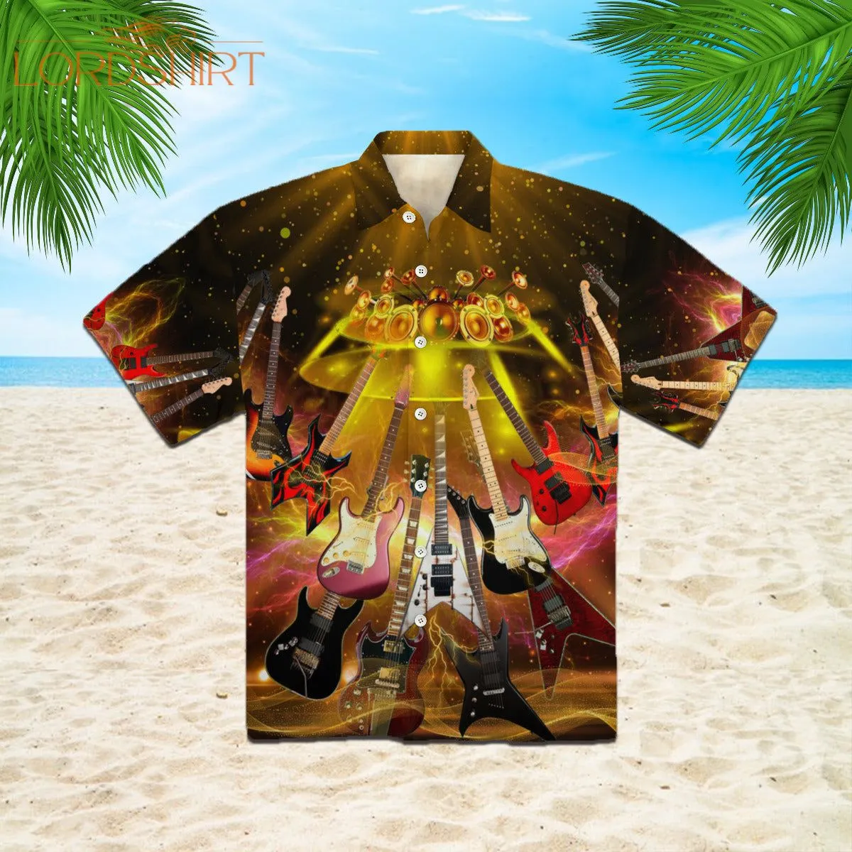 Electric Guitar Life With Music Hawaiian Shirt