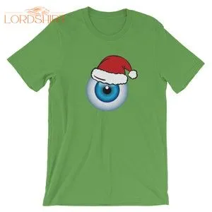 Eye Ball Santa Hat Christmas T-shirt / Gifts For Optometrists