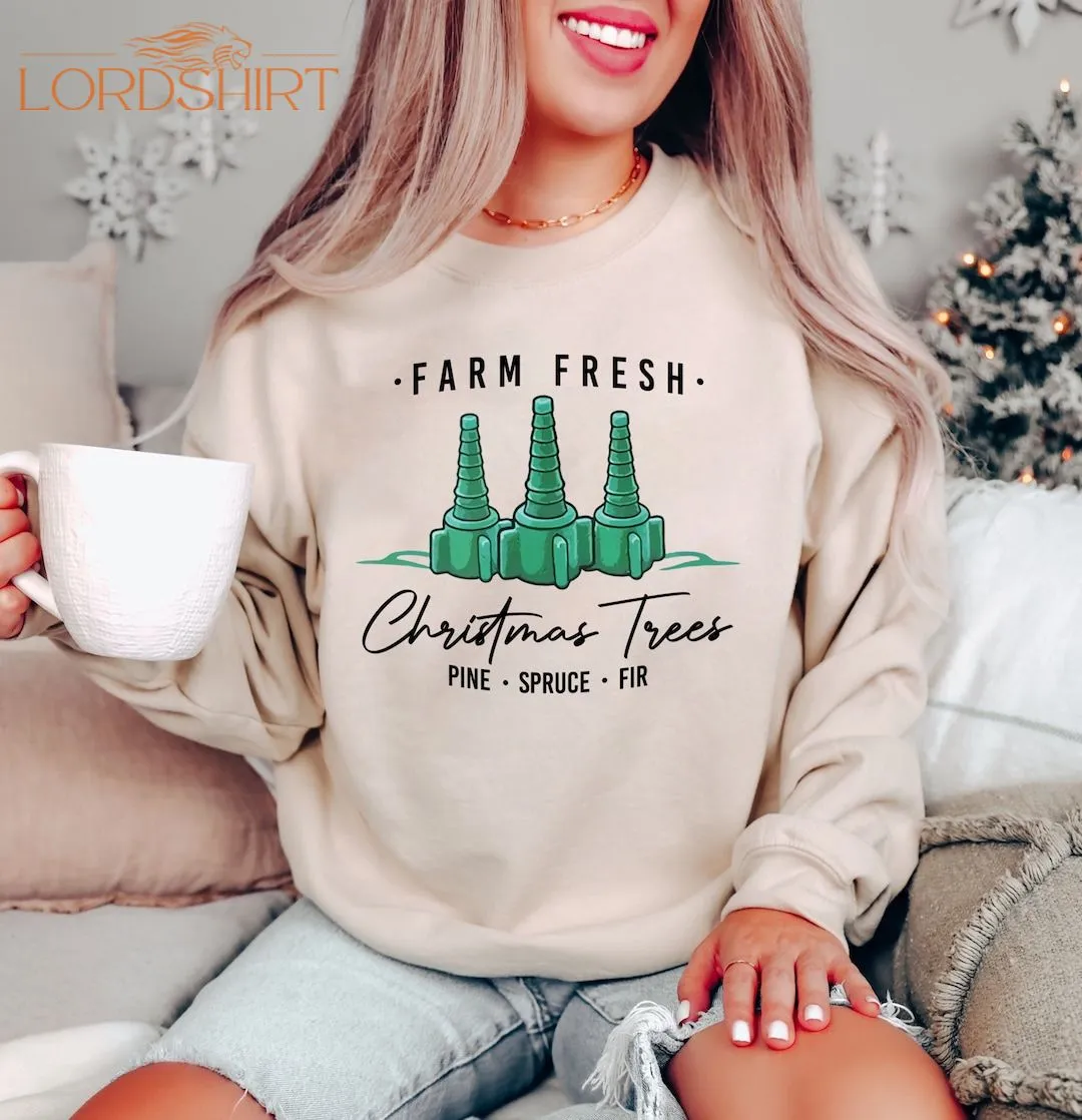 Farm Fresh Christmas Trees Sweatshirt Nurse Respiratory