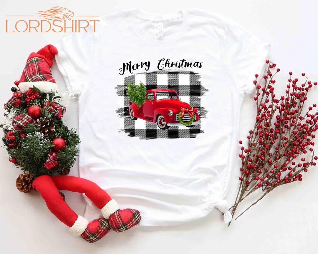 Farm Fresh Christmas Trees Truck Shirt Christmas T-shirt