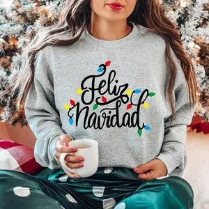 Feliz Navidad Merry Christmas Shirt Spanish Merry Christmas