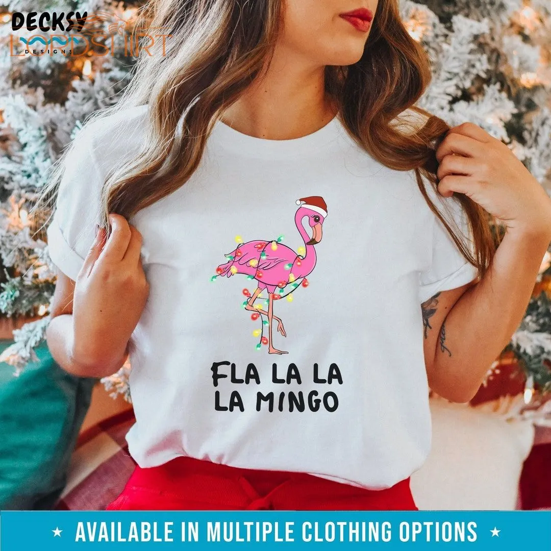 Flamingo Christmas Shirt Funny Family Christmas Gift Xmas