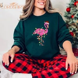 Flamingo Christmas Sweatshirt Flamingo Beauty Sweatshirt