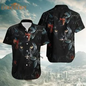 Flower Cardinal Panther Unisex Hawaiian Shirt