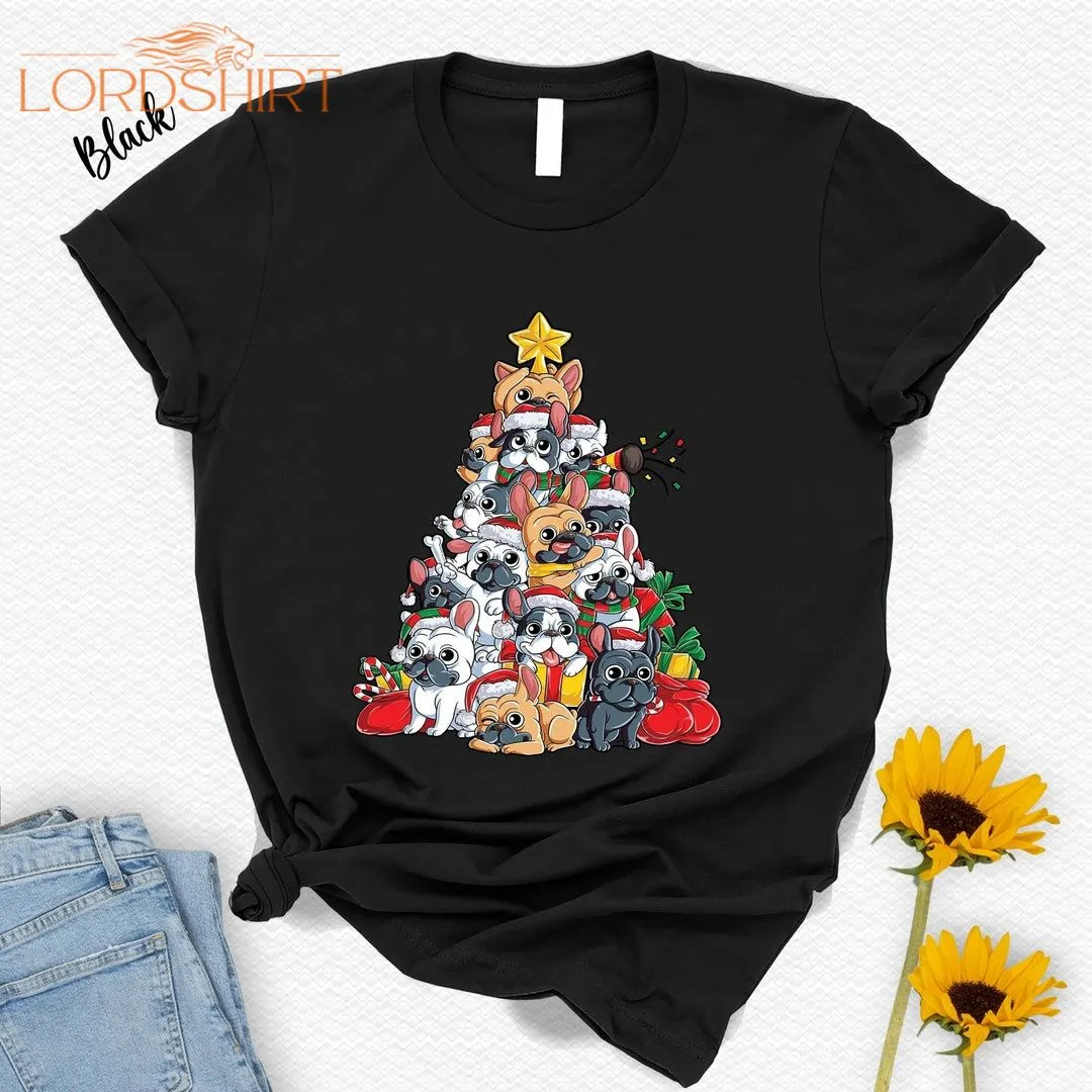 French Bulldog Christmas Tree Shirtanimal Loverugly