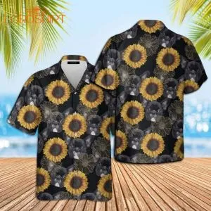 French Bulldog Lovers Sunflower Hawaiian Shirt