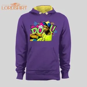 Fresh Prince Of Bel-air Pow Pop Art High Quality Varsity 2 Color Contrast Hoodie