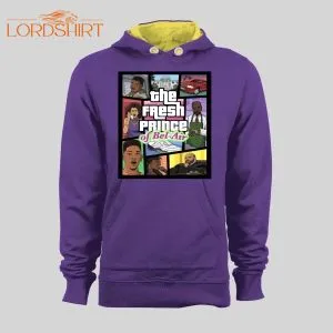 Fresh Prince Of Bel-air Style Art High Quality Varsity 2 Color Contrast Hoodie