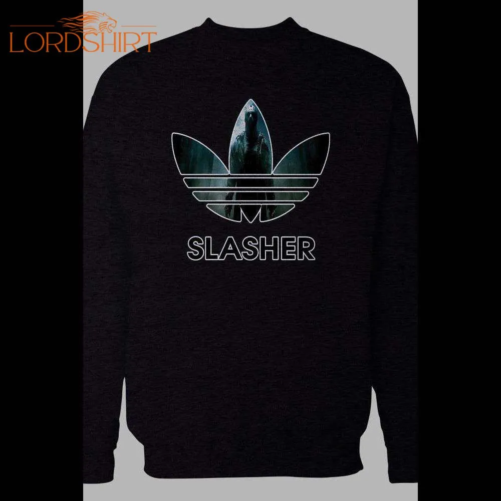 Friday The 13th Slasher Movie Parody Athletic Logo Winter Pull Over Sweatshirt