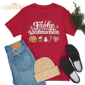 Frohe Weihnachten Cute T-shirt Unisex German Christmas