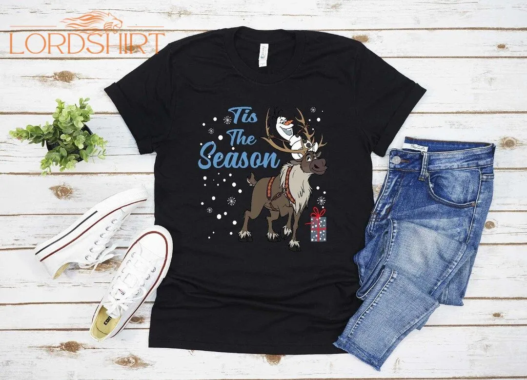 Frozen Olaf Sven Tis The Season Christmas T-shirt For Men