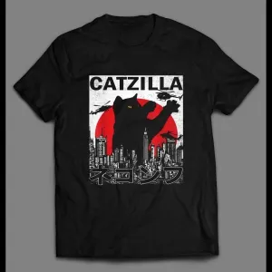 Funny Catzilla Custom Art High Quality Shirt