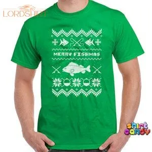 Funny Christmas Tshirt Merry Fishmas Shirt Fishing Shirt Gifts