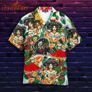 Funny Mexican Girl Vintage Dancing Cinco De Mayo Aloha Hawaiian Shirt